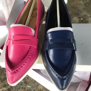 Leather shoes with box ,$15 each .I have just size 7,   7.5,  9